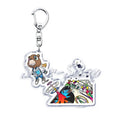 Popular Rapper YE Keychains for Accessories Bag Graduation Kanye Dropout Bear Key Chain Keyring Jewelry Fans Friends West Gifts