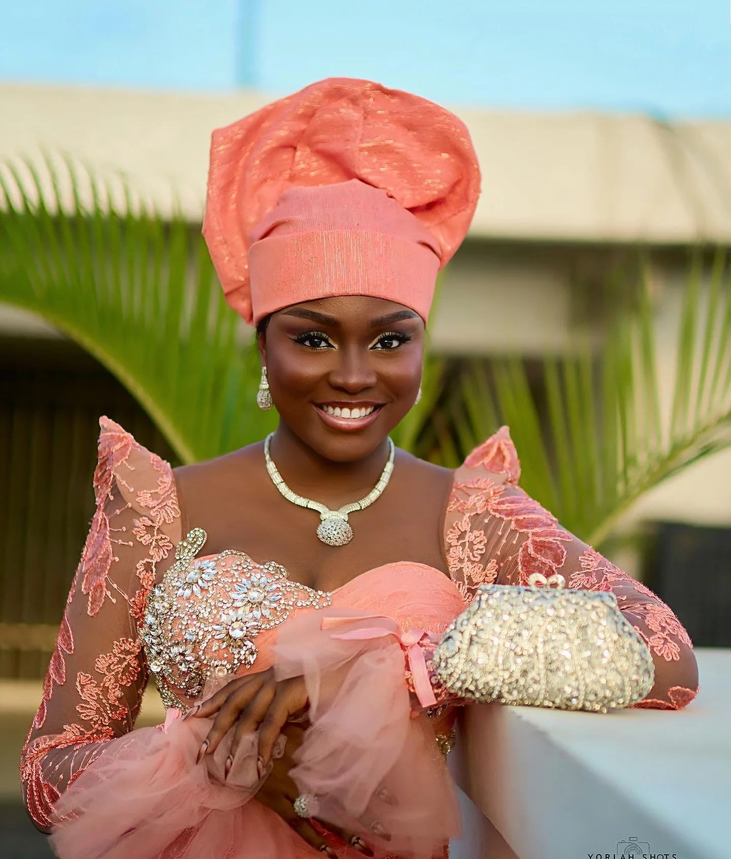 Nigerian Pretty Lace Birthday Dress Luxury Beaded Crystals African Traditional Wedding Bride Dress Aso Ebi Prom Party Dresses