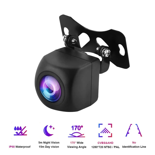 Luckdragon Car Vehicle HD CVBS AHD Reverse Camera 170 Degree Fish eye Lens Starlight N ight Vision HD Universal Rear View Camera