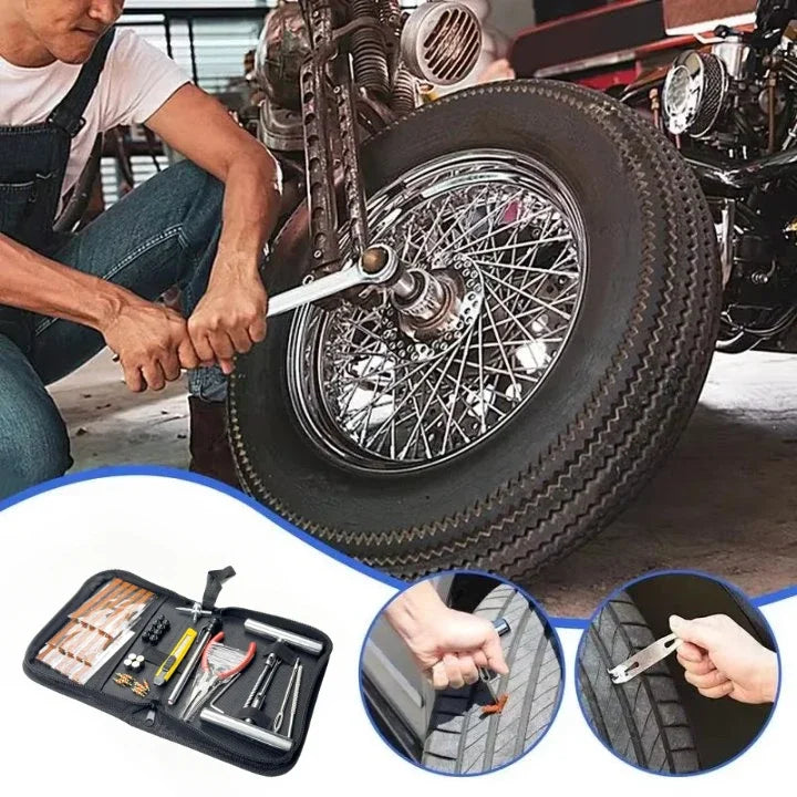 New 33/45Pcs AutoTire Repair Kit Tire Repair Kit Auto Bike Tire Repair Puncture Plug Garage Car Accessories