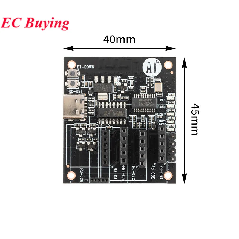 5Pcs/1pc Rd-kit Radar Debugging Board Module for Detect and Adjust Parameters Rd-02B Rd-02C Rd-03/03L Rd-03D Rd-03E Rd-04 Data