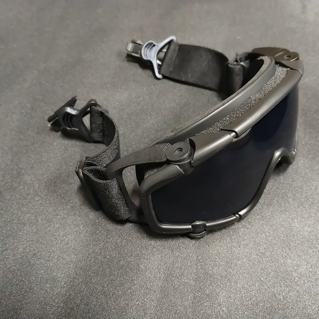 Tactical FMA Goggle, Goggle for Hunting Helmet Anti-fog Lens,Shock Resistance, Windproof Eye UV Glasses for Hunting, Shooting