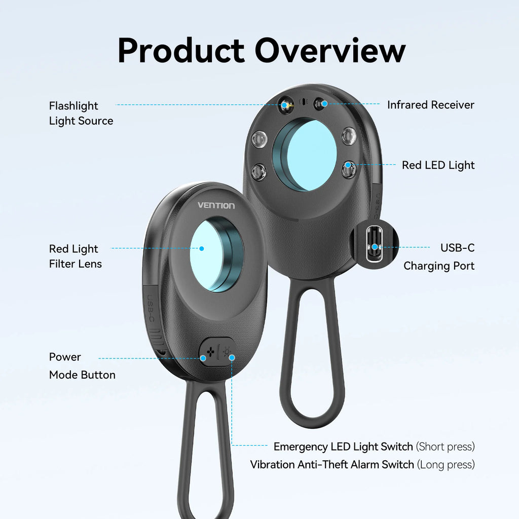 Vention Camera Detector Intelligent Hidden Camera Signal Security Alarm Anti Spy Candid Peeping Protection Detector ﻿