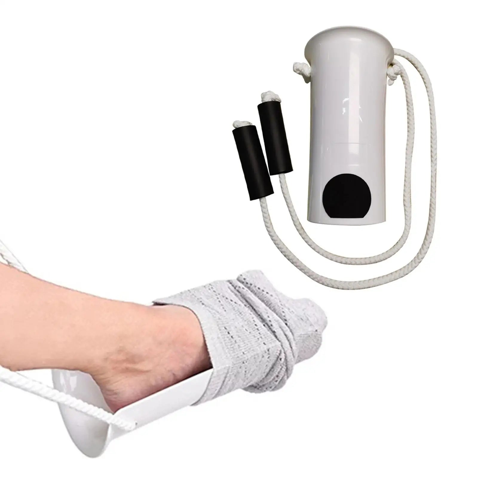Sock Aid Kit Devices Practical Sock Helper for Patient Disabled Elderly,Portable Foot Brace Slider Aid Kit Durable High Grade PP