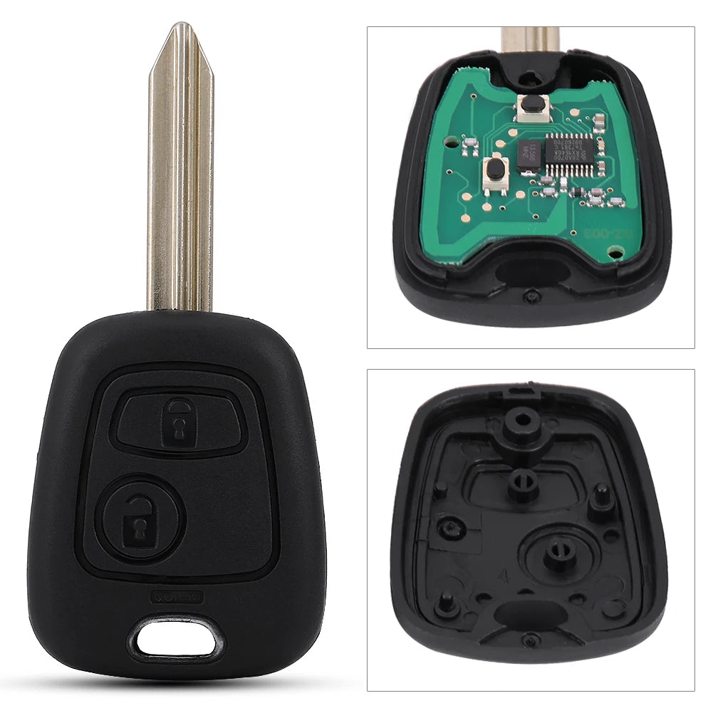 2 Buttons Car Remote Key Fob 433MHz ID46 for Citroen Saxo Picasso Xsara Berlingo Remote Control Car Key