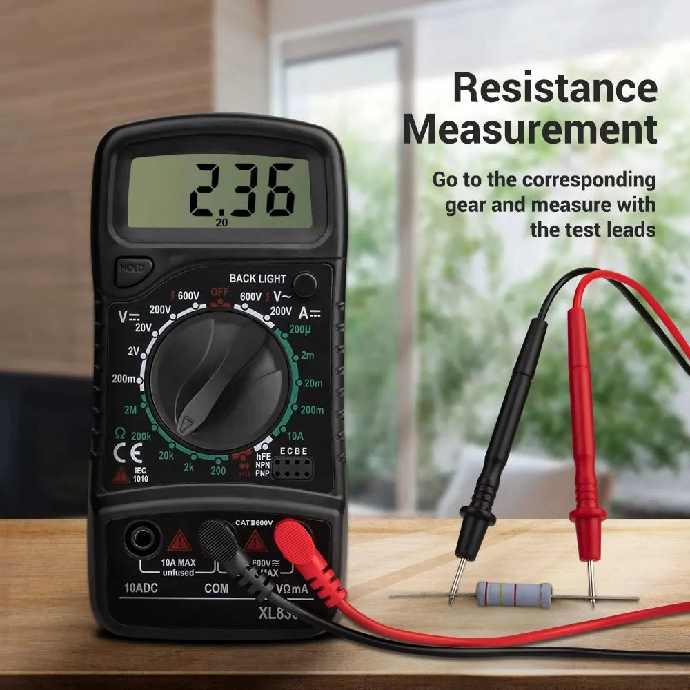 XL830L Digital Multimeter, Esr Meter, Automotive Electrical Testers, Dmm Transistor, Peak Meter, Capacitance Meter