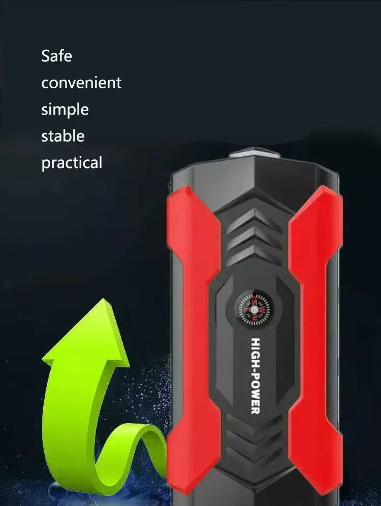 Car Jump Starter Starting Device - 12V 98000mAh Power Bank Jumpstarter, Auto Booster, Emergency Charger, and Jump Start Tool