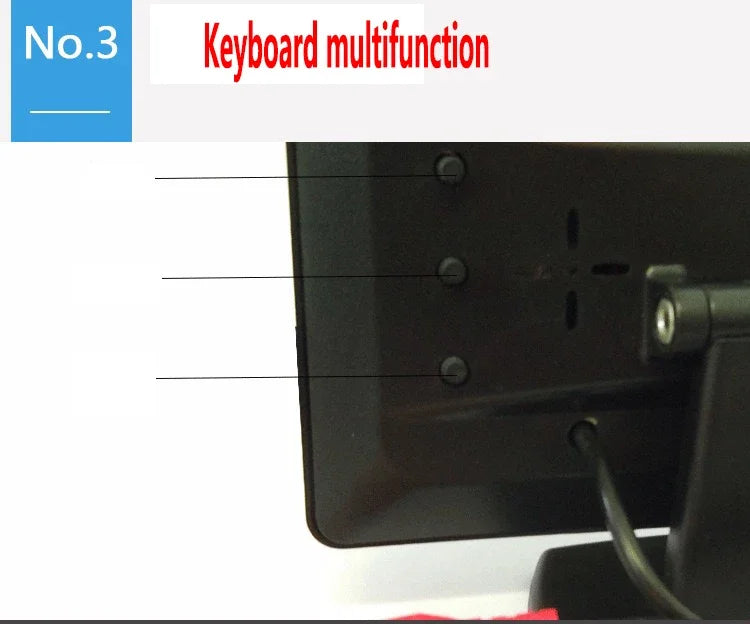 Car monitor 4.3-inch screen, used for rear-view reversing camera TFT 12LCD display high-definition digital color 4.3-inch.