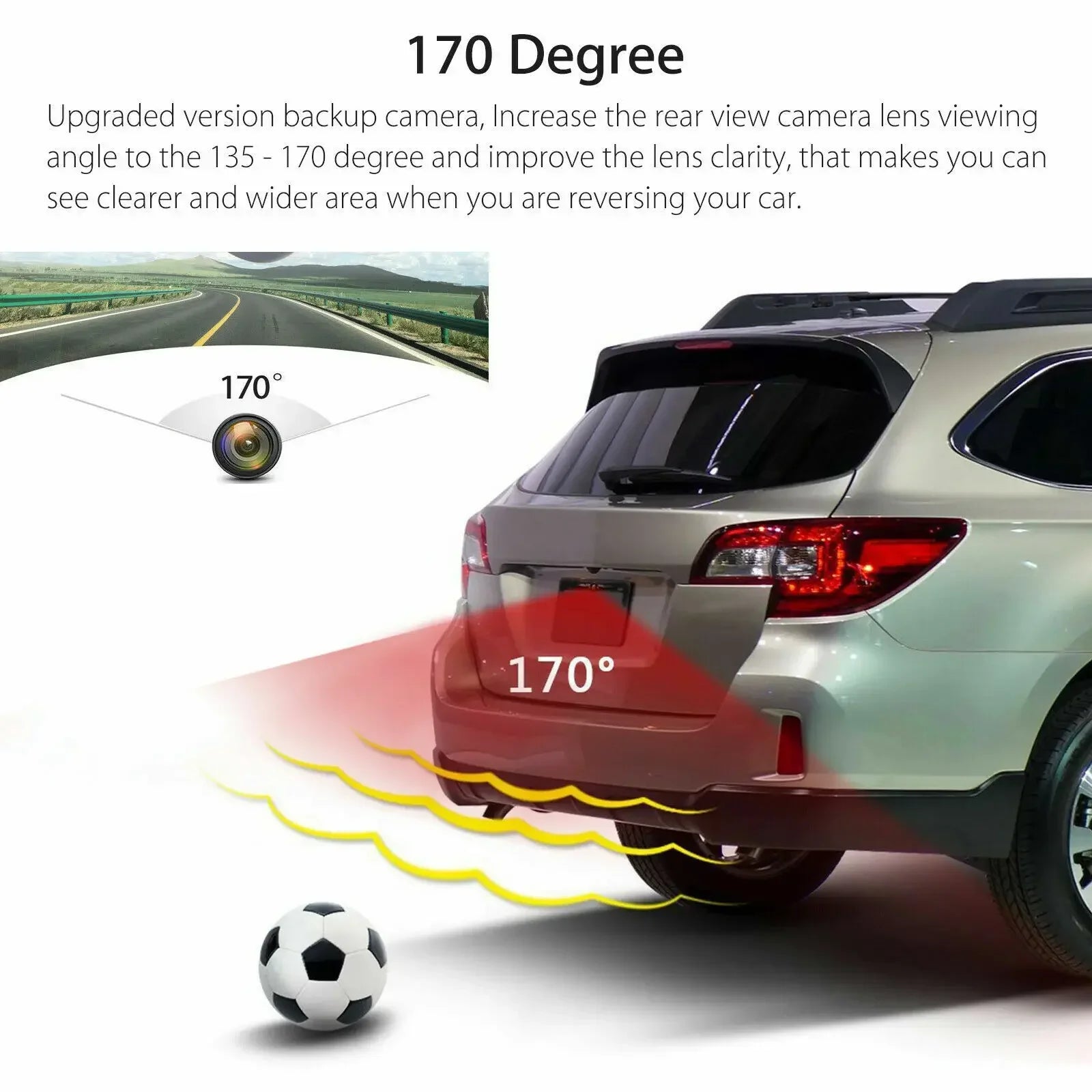 Car camera AHD intelligent reversing dynamic trajectory camera starlight night vision fisheye car rear view image camera