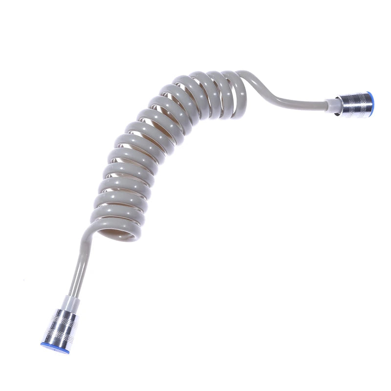 Bathroom Shower Plumbing Hoseswasher Toilet Spray Gun Telephone Wire Telescopic Spring Black White Tube Hose Bathroom Supplies