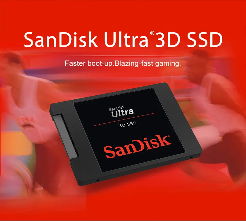 SanDisk Ultra 3D NAND SSD 500GB 1TB 2TB  enjoy up to 560MB/s read speed Internal Solid State Hard Drive SATA III HDD For Laptop