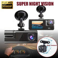 Dashboard Camera For Cars 1080P Double Lens Dashboard Camera Car Video High Definition Car Security Camera Night Driving