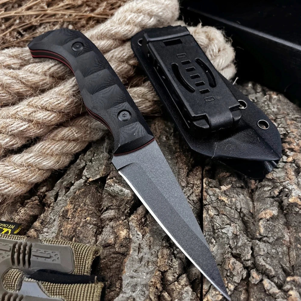 High-quality Camping Survival Straight Knife Self-defense Wilderness Hunting Exploration Multi-tool EDC Fishing Cutting Knives