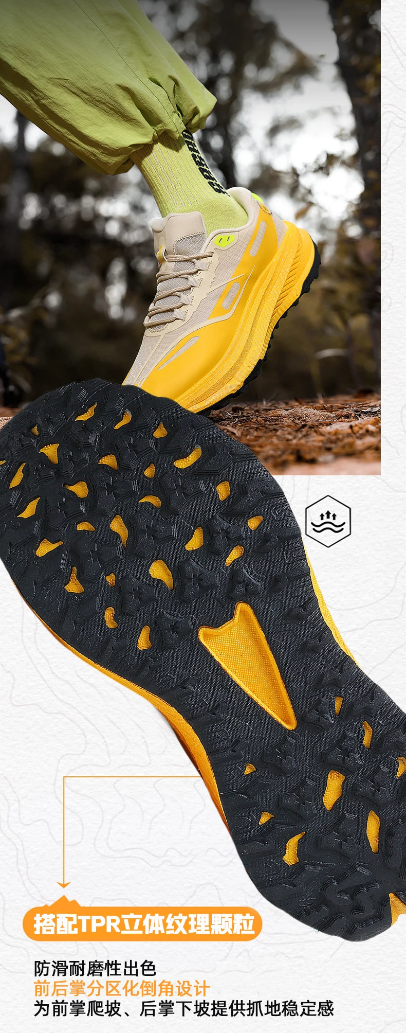 Sports and leisure shoes, men's shoes, marathon oversized air cushioned shoes, fly woven all season rubber, wear-resistant, anti