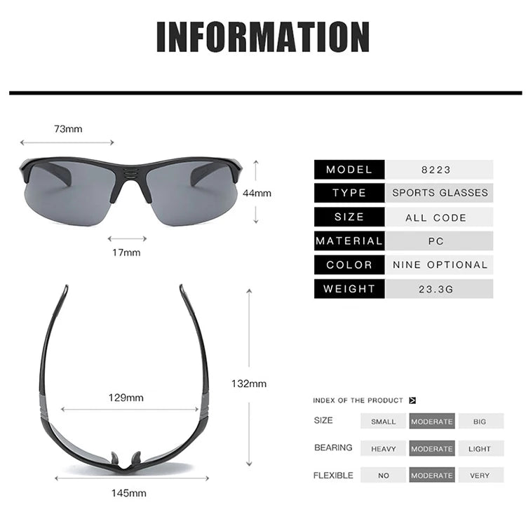 HD Anti-impact Shooting Tactical Glasses Explosion Proof Hiking Cycling Hunting Airsoft CS War Game Goggles