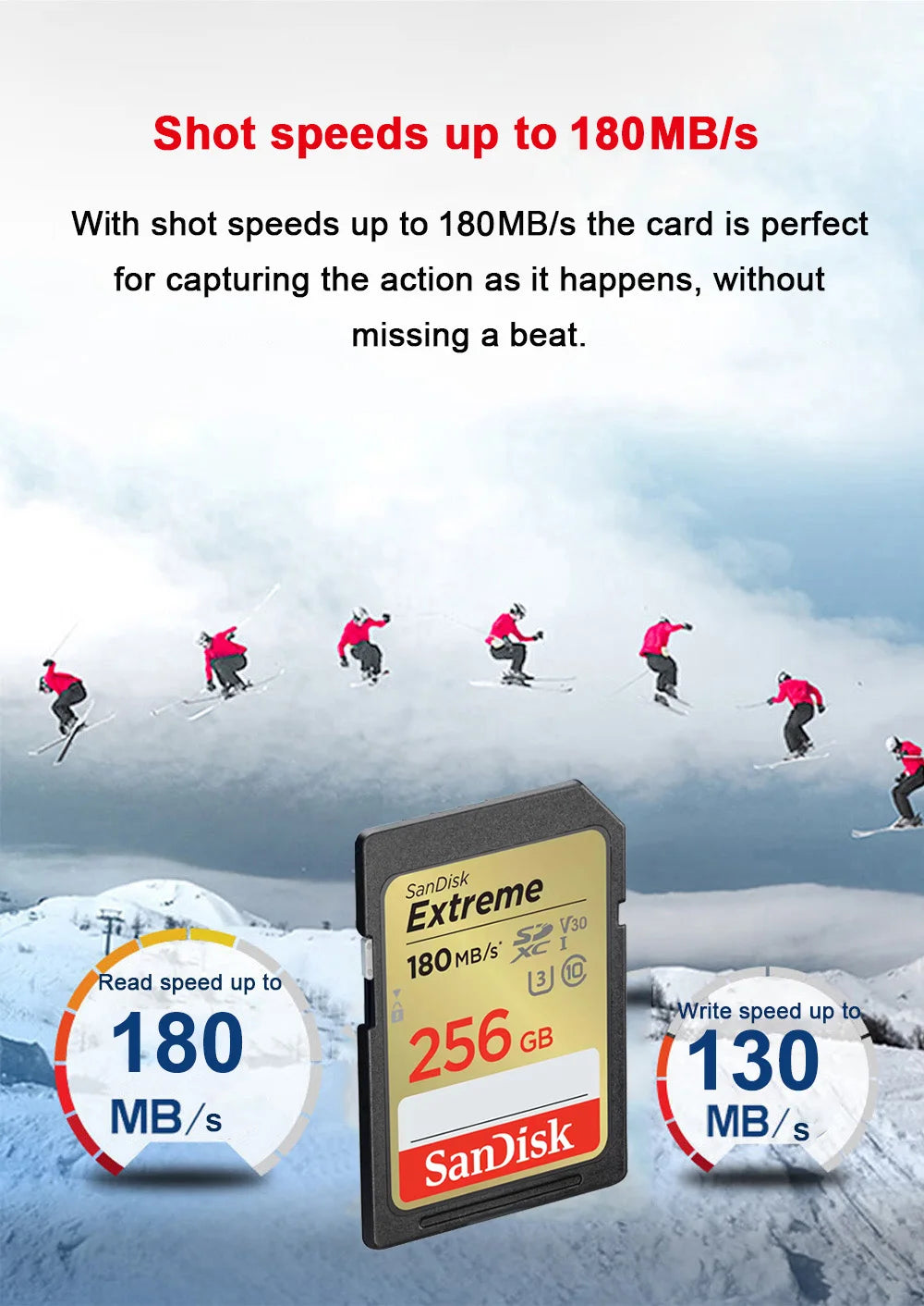 SanDisk Full-Size SD Card 32GB SDHC C10 64GB 128GB 256GB SDXC Card 512GB cartao de memoria carte sd tarjeta For HD video Camera
