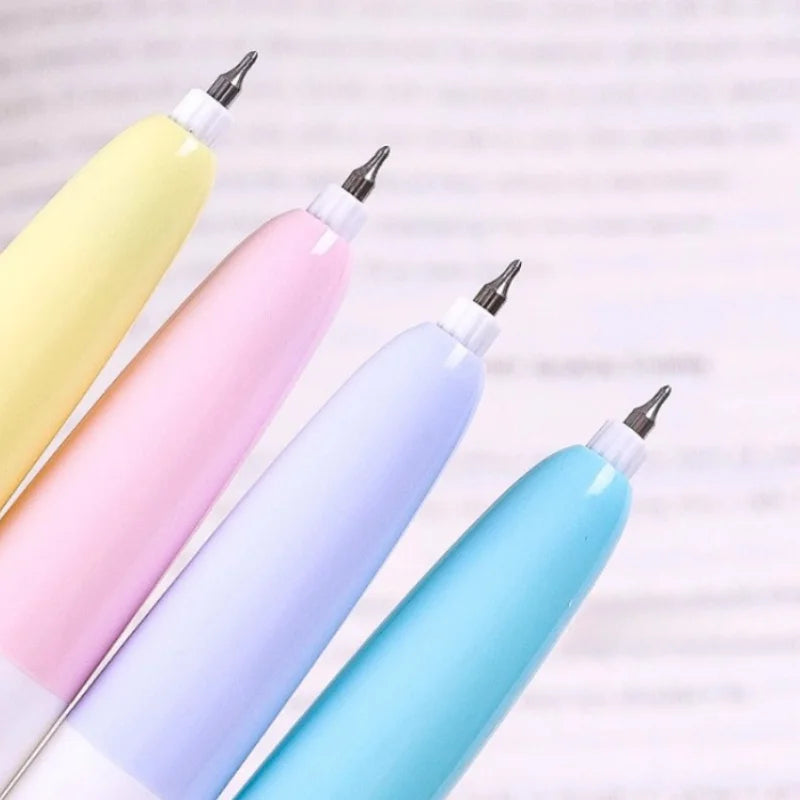 4 cute, drop-resistant pocket pens, stylish and high-quality, perfect for students, with black ink.
