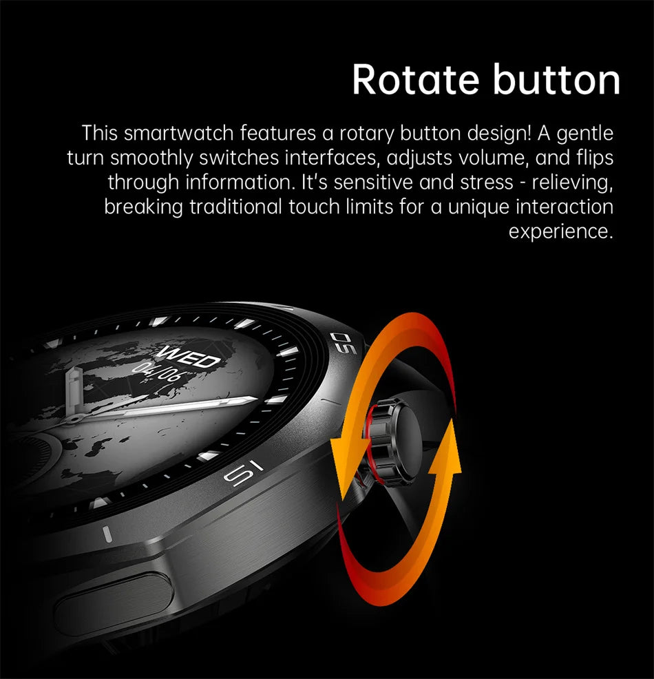 2025 New GT5 Pro GPS Track Smart Watch Men 360*360 AMOLED Screen NFC BT Call Waterproof Health Monitor Man Smartwatches IOS