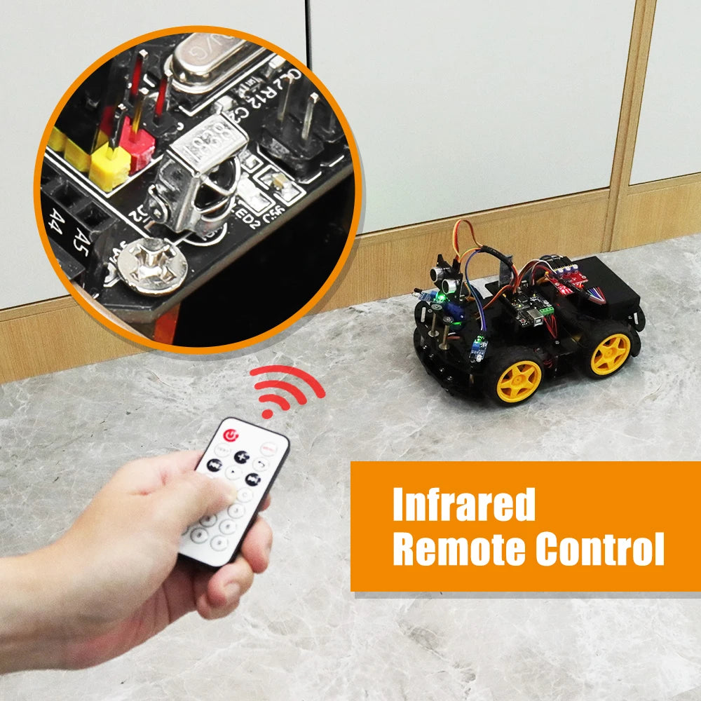 Professional Robotic Kit for Arduino Programming Smart Robot DIY Electronic Project Kit for Learning Education Complete Kit