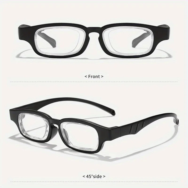 New TR Adjustable Reading Glasses Each Lens Can Be Adjusted 0.5 To 3.5 Rotatable Focus Glasses Portable Presbyopia Glasses
