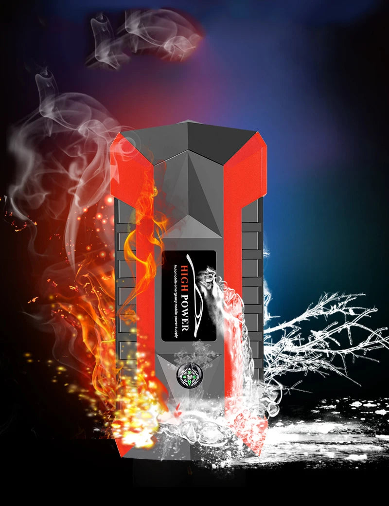 Car Jump Starter Power Bank for Mobile Phones Tablet Charger Auto Jumper Engine Battery Emergency with Flashlight 39800mAh