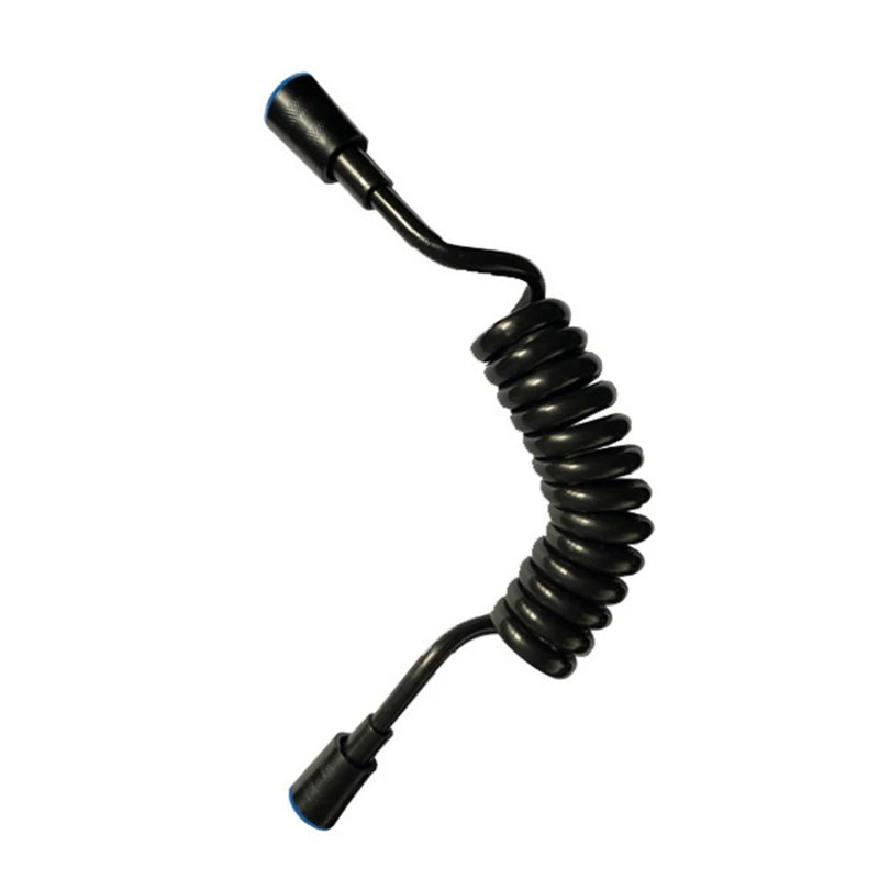 Bathroom Shower Plumbing Hoseswasher Toilet Spray Gun Telephone Wire Telescopic Spring Black White Tube Hose Bathroom Supplies