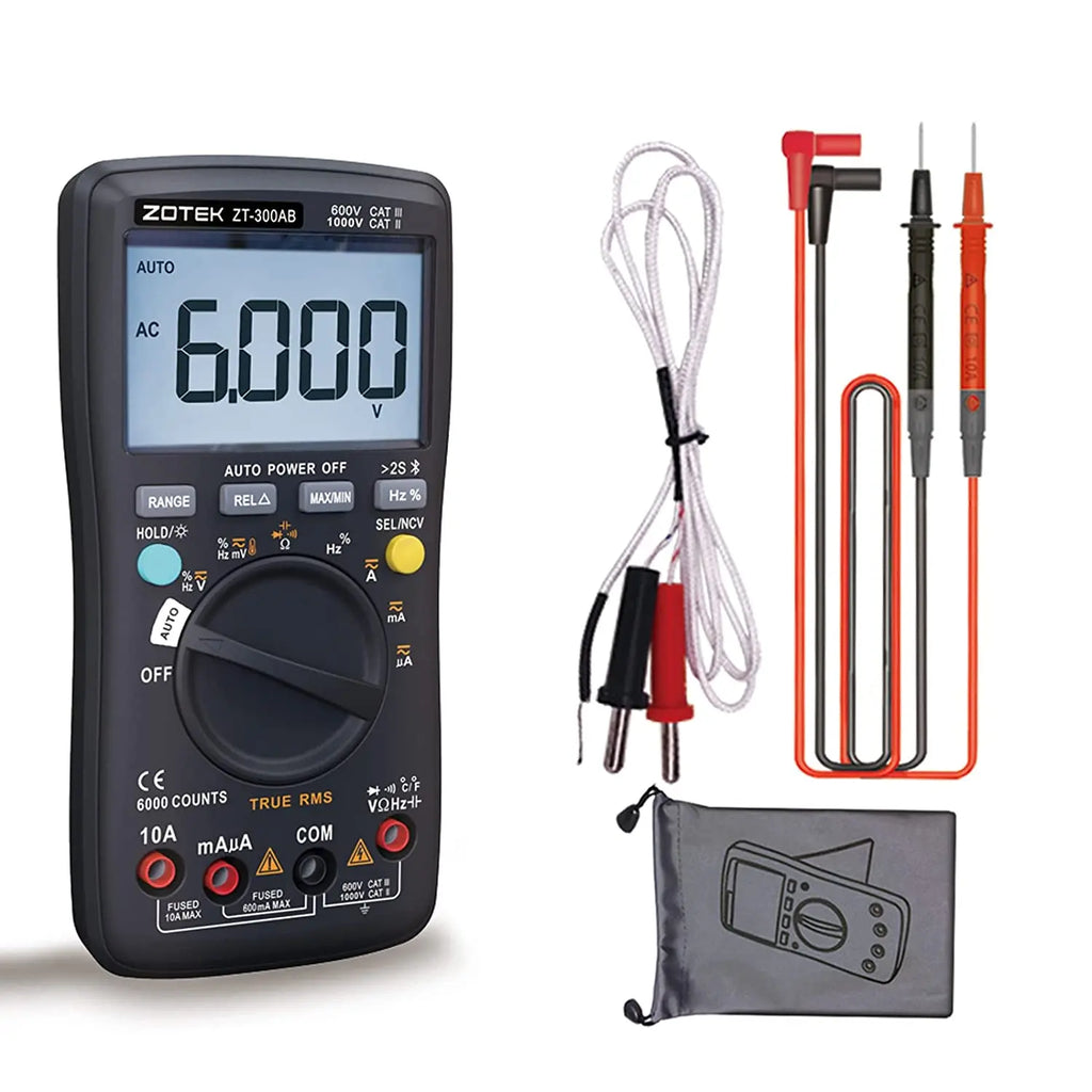 Bluetooth Digital multimeter Tester Multi Testers True RMS Tester Automatic Mode Counts Measures Voltage Current Resist