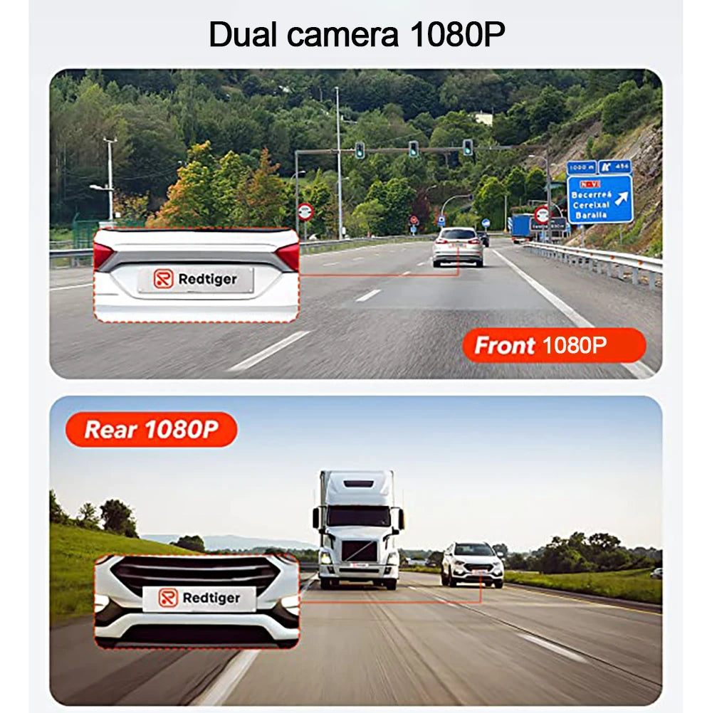 Dual-Lens Car Dvr 1080P Mirror Dash Cam for Cars Camera for Vehicle Video Recorder Front and Rear Camera Dashcam Car Accsesories