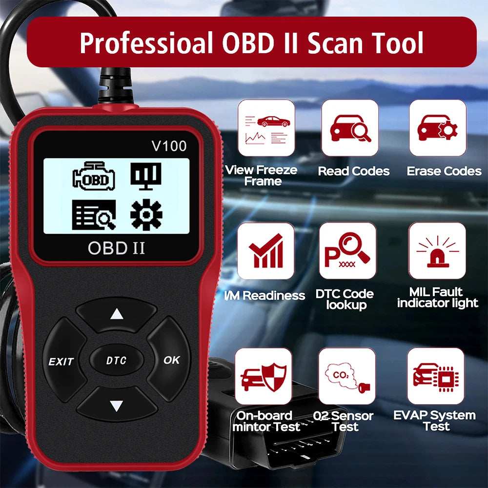 Car Scanner For 12V OBD2 Vehicles Car Accessories Parts Repair Tools Scanner Mechanical Workshop Tools Code Reader Read
