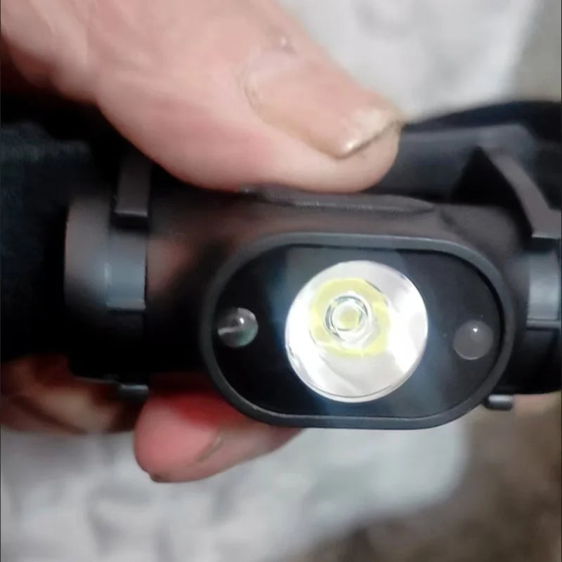 LED Headlights Rechargeable Head Mounted Flashlight With Powerful Strong Light And Ultra Bright Illumination For Night Running
