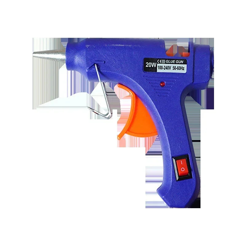 20W Hot Melt Glue Gun Mini Household Industrial Guns Heat Temperature Thermo Electric Repair Tool Use 7mm Glue Sticks
