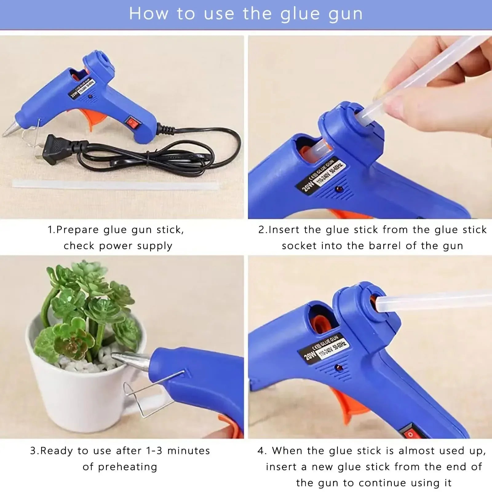 Thermal Glue Gun Rechargeable Mini DIY Tools For Home Repair & Crafts Electric Hot Melt Glue Gun Hot Silicone Guns Adhesive Gell