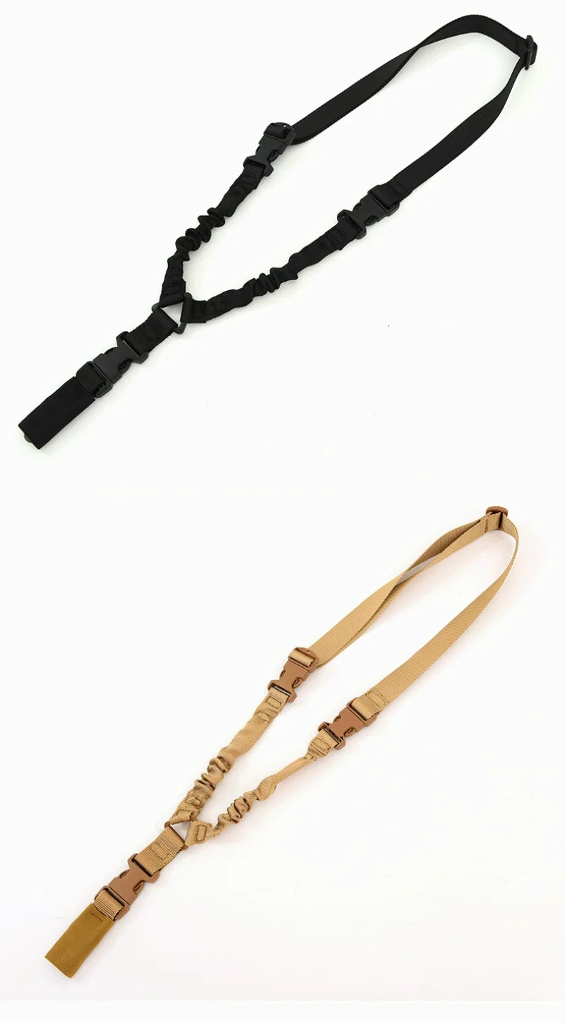 Shot Gun Belt Hunting Accessories Molle Gear Molle Single Point Gun Sling Shoulder Strap Rifle Rope Belt with Metal Buckle