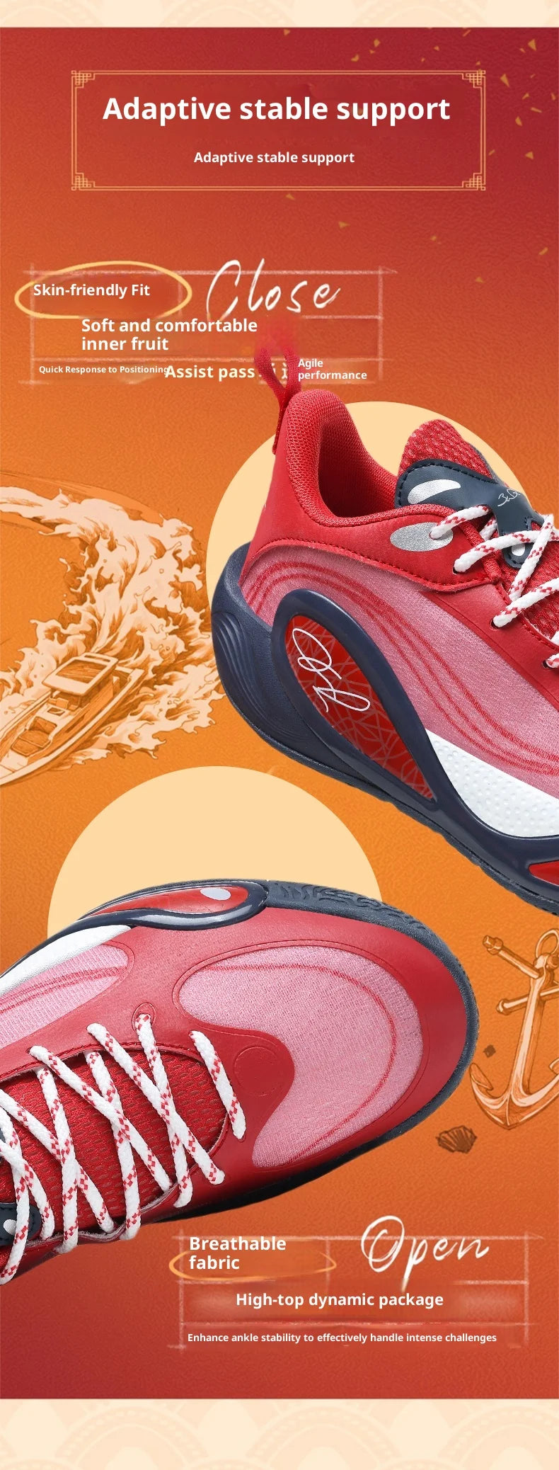 Men'S Sports Basketball Shoes With Fashionable Breathable And Personalized Design Suitable For Daily Training Men'S Shoes 36-45