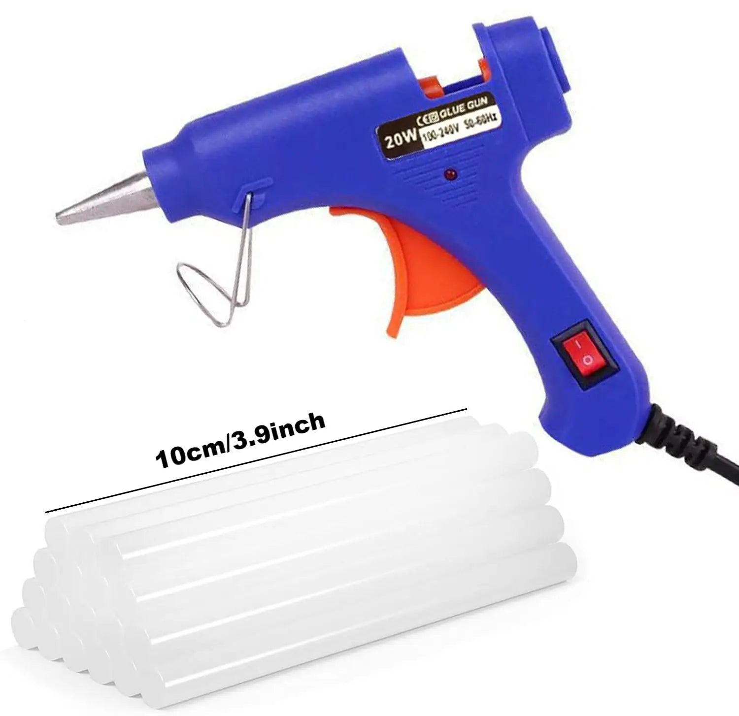 Hot Glue Gun Kit with 1-50Glue Sticks, Fast Preheating Hot Melt, High Temp for School Crafts DIY Arts and Quick Home Repairs 20w