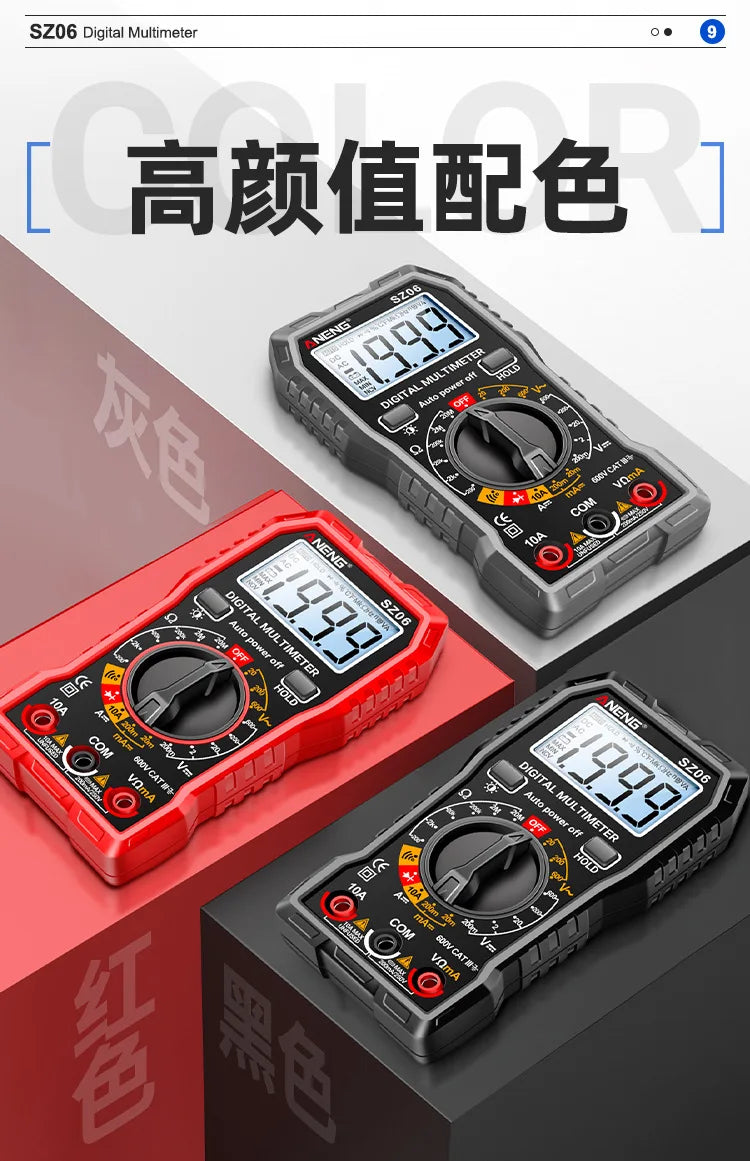 Digital Multimeter, High-precision Digital Display Anti-burning Multimeter, Intelligent Multi-functional Electrical Ammeter