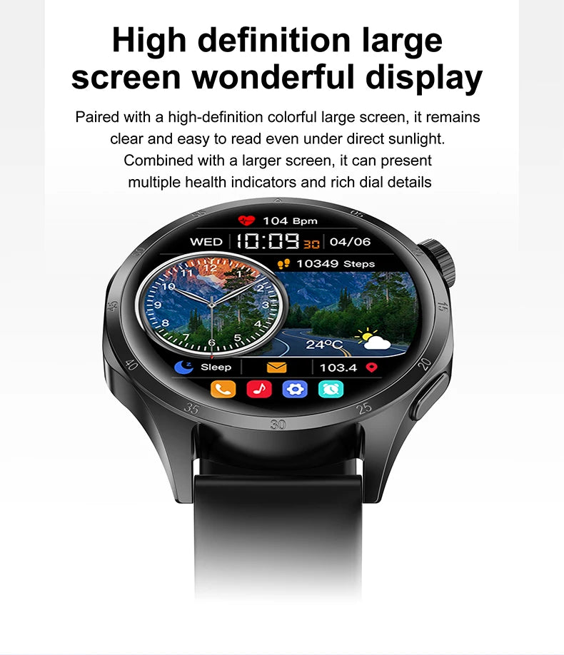 2025 New Watch GT5 Pro Smart Watch for Men - GPS Motion Tracking AI Voice Wireless Call Fitness Tracker for Outdoor Sports