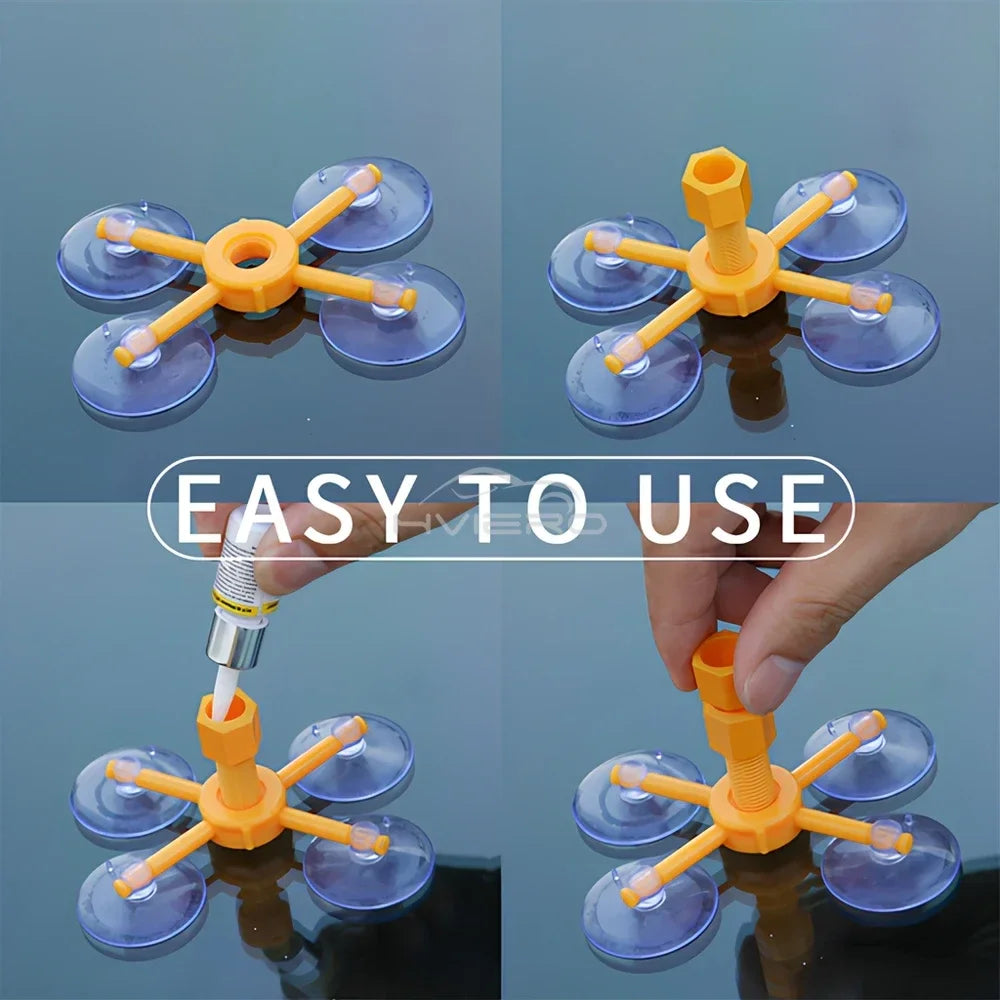 Windshield Repair Kit Scratche Quick Fix Car Styling Cracked Glass Windscreen Resin Sealer DIY Auto Window Screen Polishing Tool