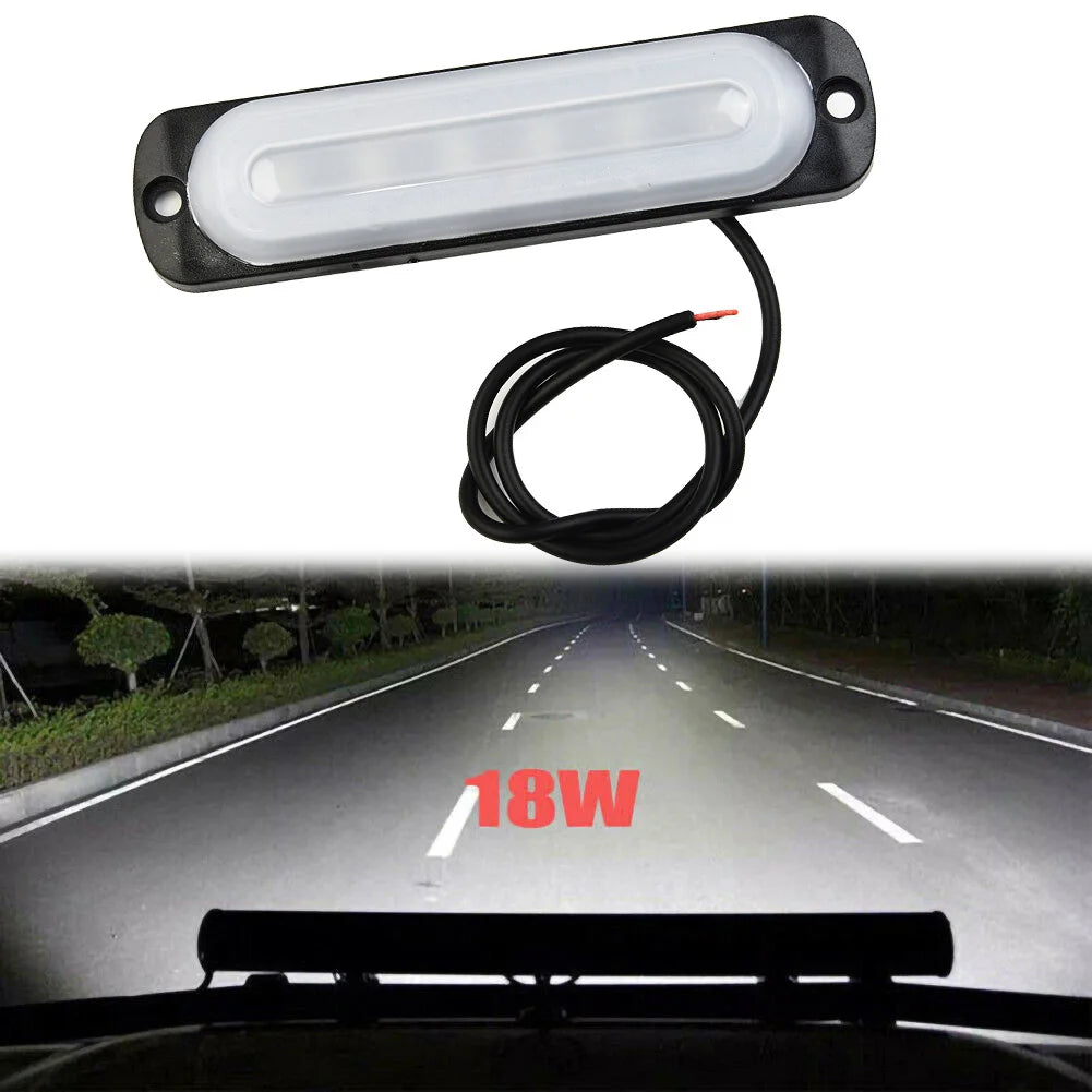 Useful Accessories New Car Light 12V 6 LED Truck 15000K W/ Protective Pad White Anti-collision Fog Lamp Off-Road