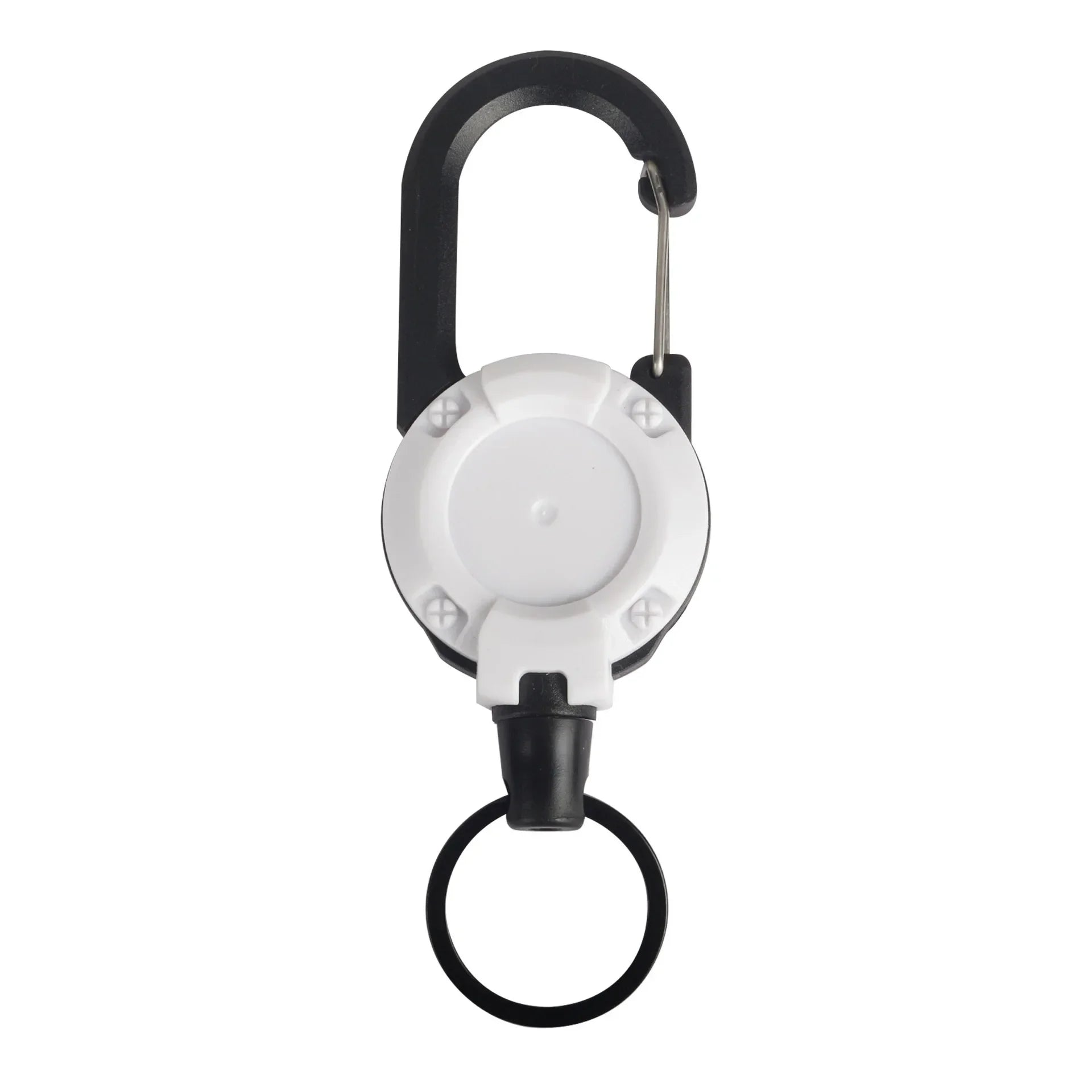 1/2Pcs Retractable Key Chains Anti-theft Metal Easy-to-pull Buckle Rope Elastic Keychain Sporty Retractable Key Ring