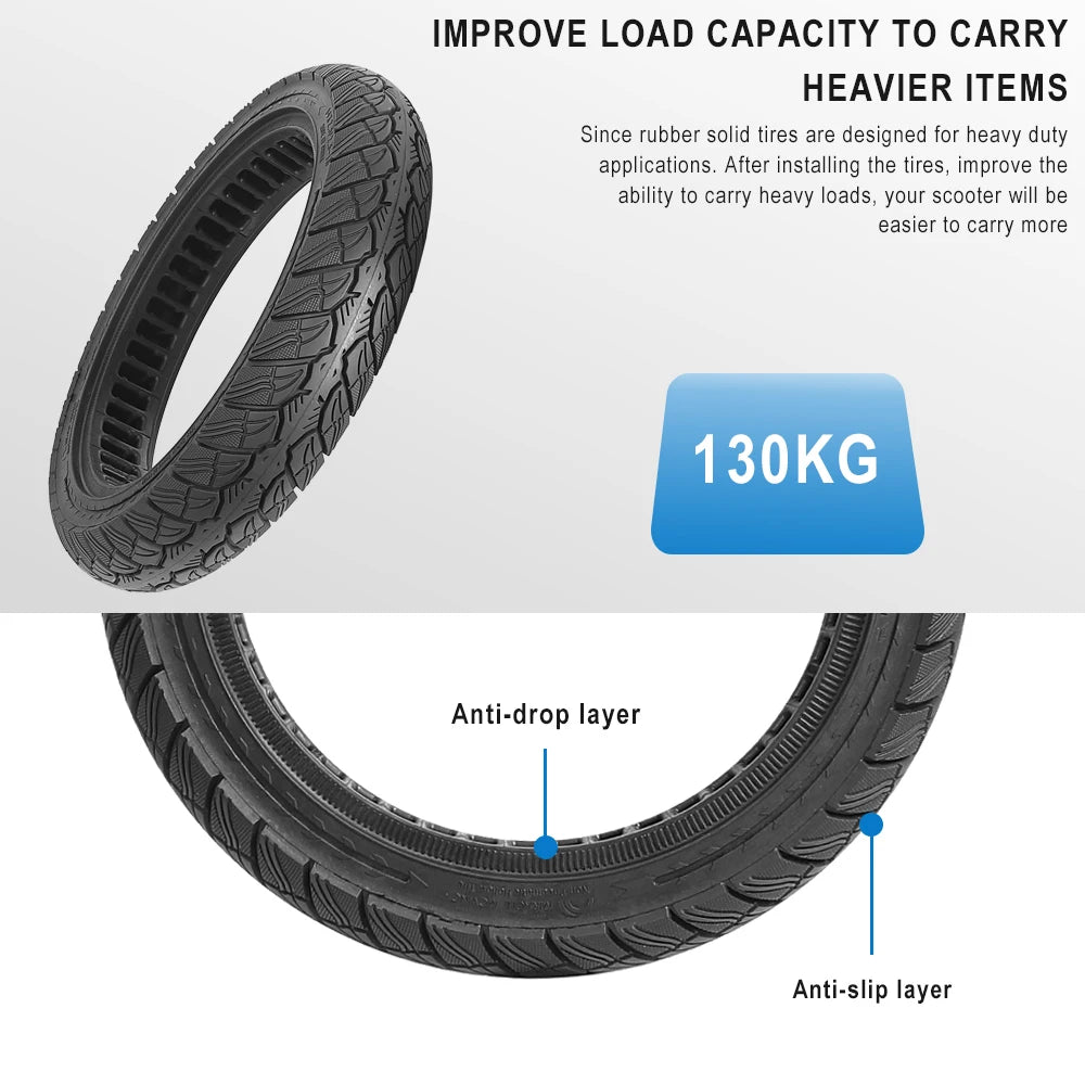 14X2.50 Electric Bike 2.50-10 Solid Tire Wear-resistant Explosion-proof Tyre 14inch Without Inner Tube Tire for Electric Vehicle
