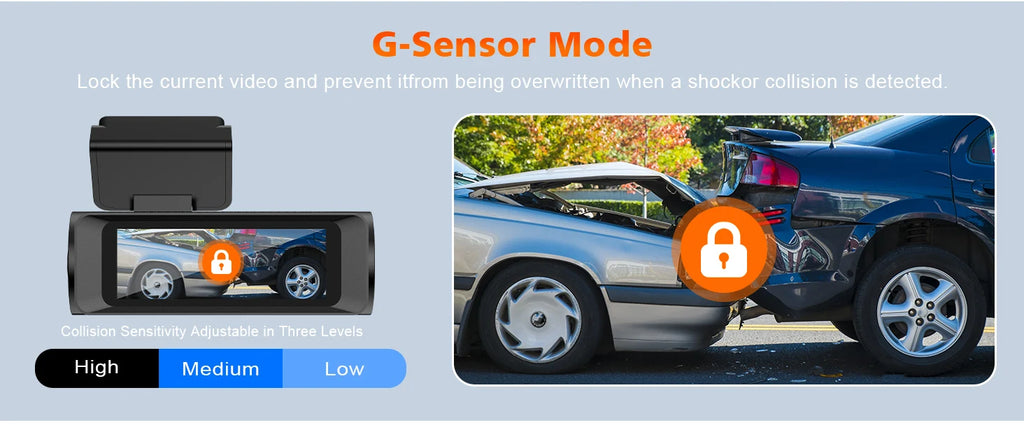 Dual Lens Dash Cam For Car Camera 4K Video Recorder WIFI GPS Car DVR Front and Rear View Camera Night Vision Car Accessories
