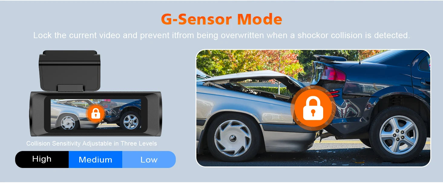 Dual Lens Dash Cam For Car Camera 4K Video Recorder WIFI GPS Car DVR Front and Rear View Camera Night Vision Car Accessories