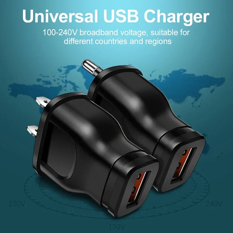 Wireless Charger USB Universal Adapter Power Supply 5V 1A ,AC/DC Charger Adapter Travel Wall Charge for Mobile Phone  EU US Plug