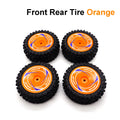 Front and Rear Wheels Rubber Tires Non-Slip and Wear-Resistant Tyre for WLtoys 124010 124008 124016 RC Drift Car Upgrade Parts