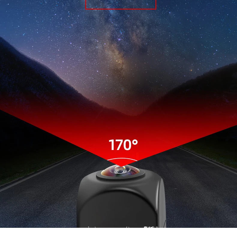 Car camera AHD intelligent reversing dynamic trajectory camera starlight night vision fisheye car rear view image camera