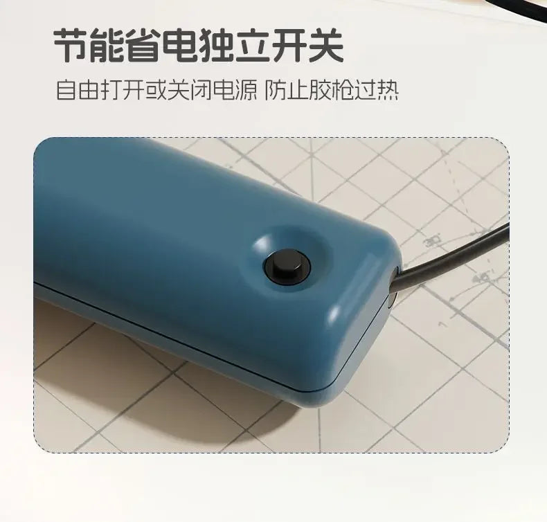 220V Powerful High Viscosity Glue Gun with 7mm Glue Sticks for Home Use And Kids DIY Handicrafts Affordable Craft Glue Gun