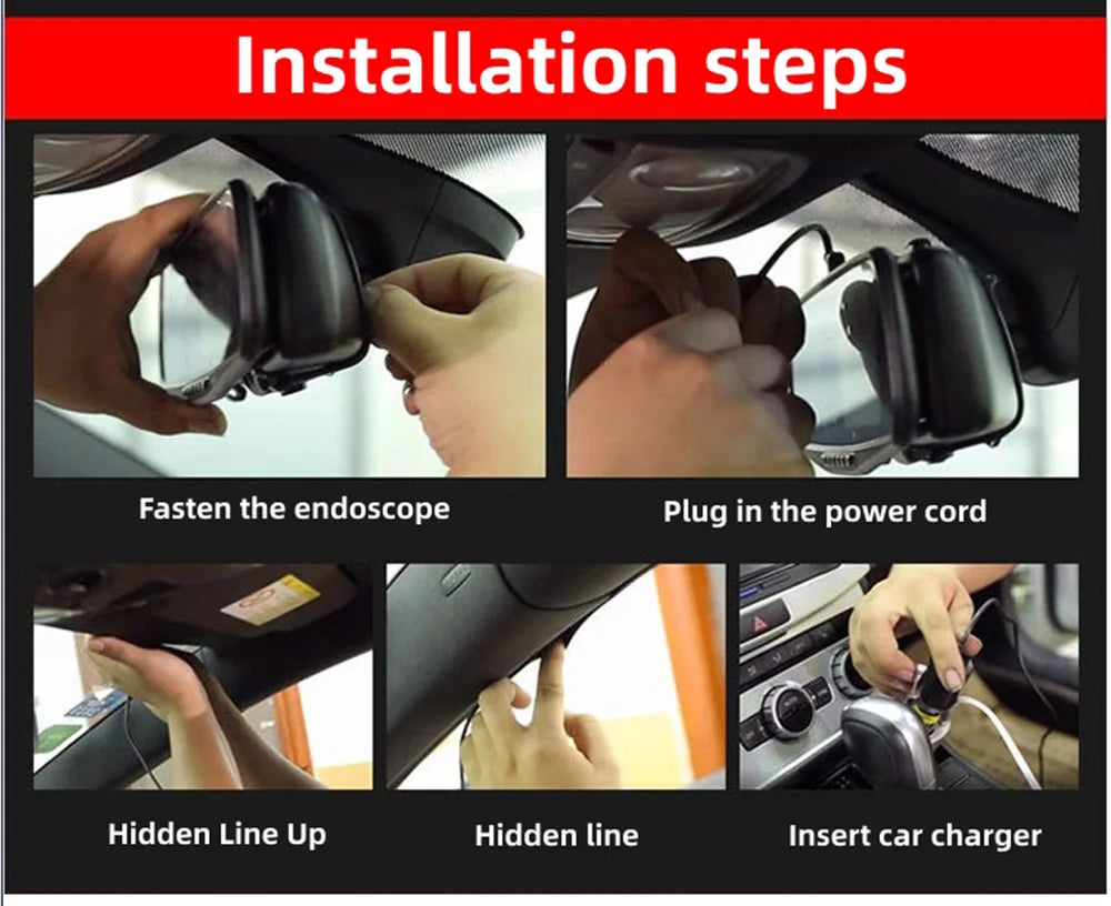Dual-Lens Car Dvr 1080P Mirror Dash Cam for Cars Camera for Vehicle Video Recorder Front and Rear Camera Dashcam Car Accsesories