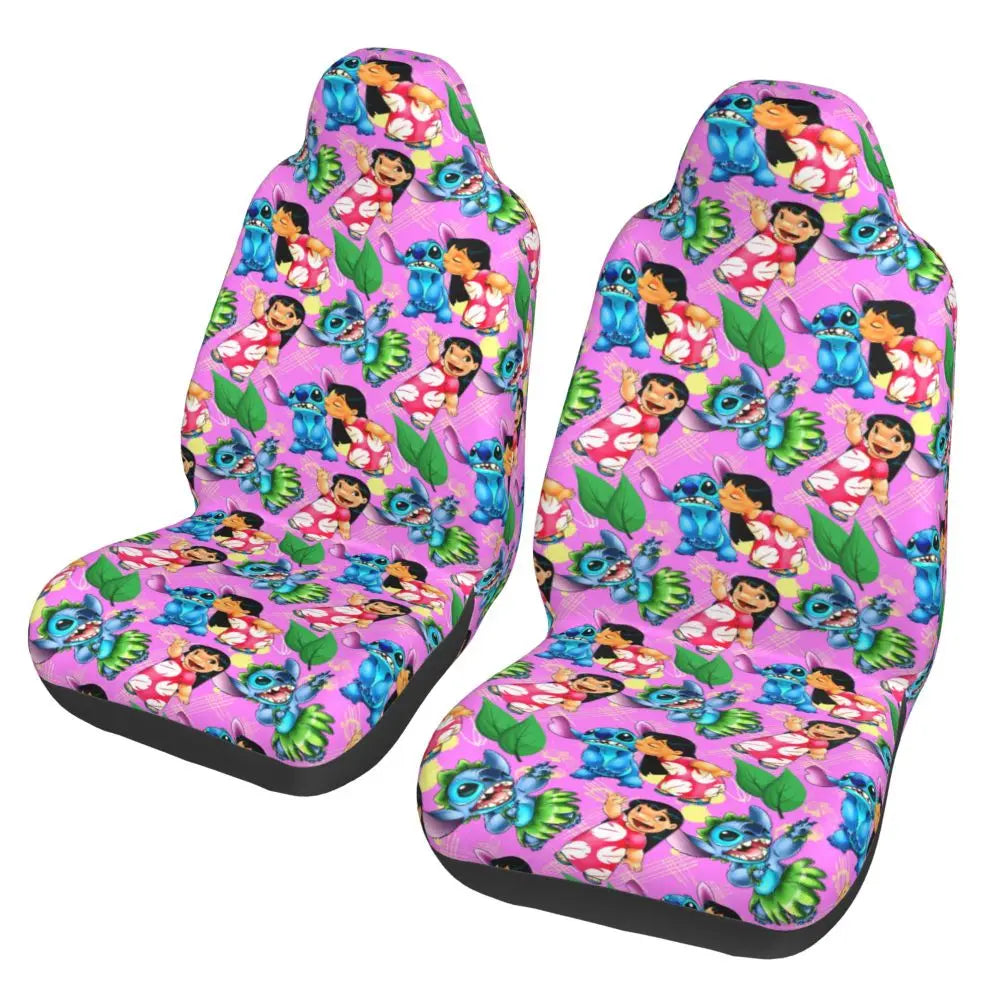 Stitches Car Accessory Seat Covers for Front Seats Interior Auto Truck Van SUV Cars High Quality Cover Set of 2