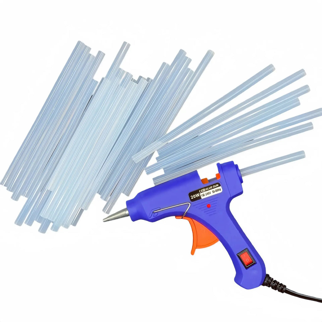Hot Glue Gun Kit with 1-50Glue Sticks, Fast Preheating Hot Melt, High Temp for School Crafts DIY Arts and Quick Home Repairs 20w